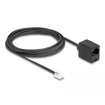 Cavo telefonico DeLOCK RJ11 maschio su RJ45 femmina nero 3 m