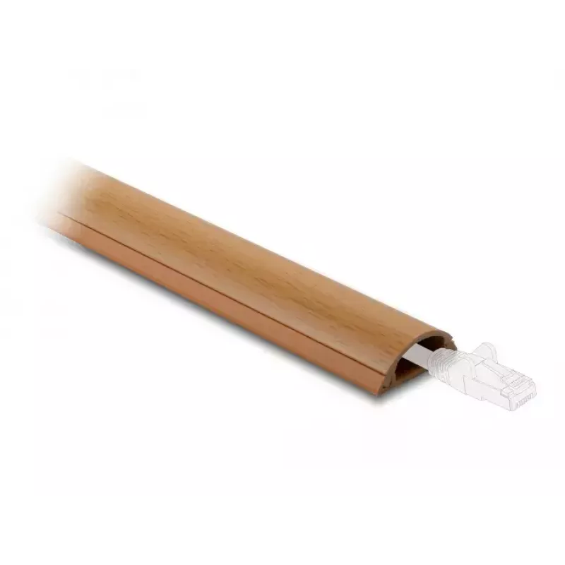 Canalina portacavi DeLOCK 20730 30 x 11 mm autoadesiva effetto legno