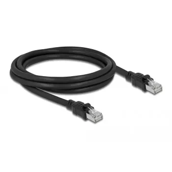 Cavo di rete DeLOCK RJ45 Cat.6A F/UTP 2 m nero