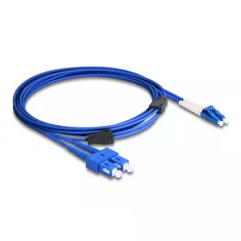 Cavo in fibra ottica DeLOCK LC duplex su SC duplex monomodale OS2 3 m