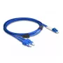 Cavo in fibra ottica DeLOCK LC duplex su SC duplex monomodale OS2 3 m