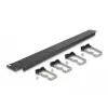 Pannello di gestione cavi DeLOCK 19 pollici 66918 con 5 ganci in metallo nero