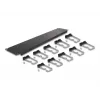 Pannello di gestione cavi DeLOCK 19 pollici 66919 con 10 ganci in metallo nero