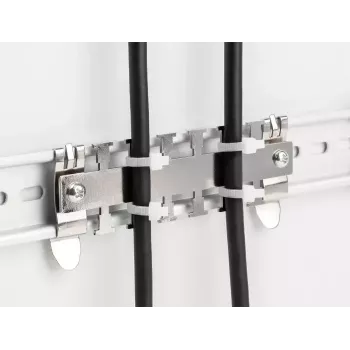 Fermacavo DeLOCK per guida DIN 3,5 cm diametro metallico metallo