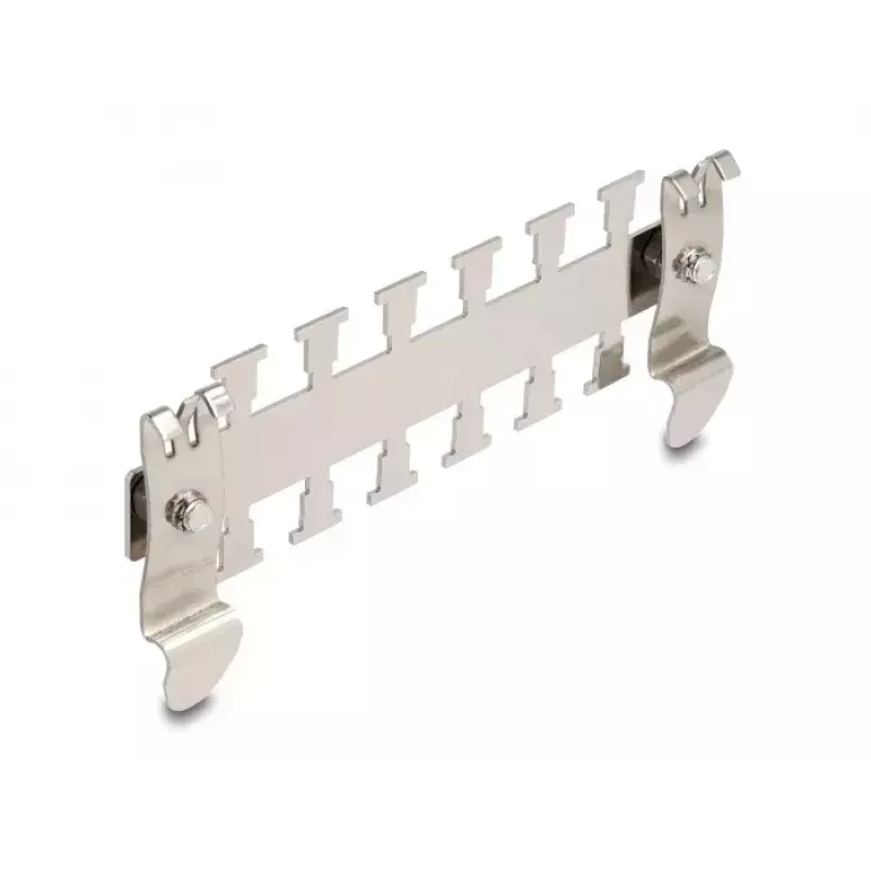 Fermacavo DeLOCK per guida DIN 3,5 cm diametro metallico metallo
