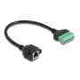 Cavo DeLOCK RJ45 Cat.6 connettore femmina su adattatore per morsettiera 30 cm