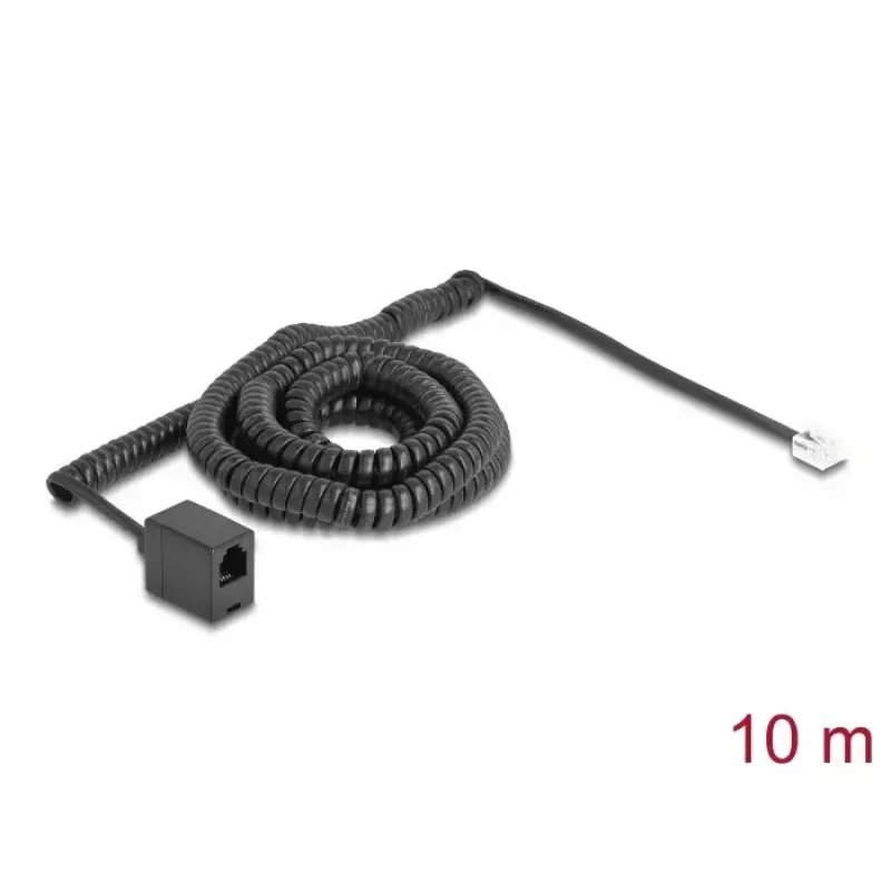 Cavo telefonico DeLOCK 90347 10 m nero RJ-11