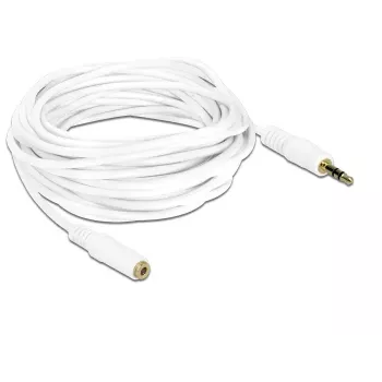 Cavo audio 3,5 mm M-F DeLOCK 83771 5 m bianco