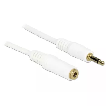 Cavo audio 3,5 mm M-F DeLOCK 83771 5 m bianco