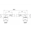 Cavo coassiale DeLOCK 89608 0,2 m MHF (I-PEX) nero oro