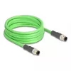 Cavo di rete DeLOCK M12 codifica D 4 poli maschio su maschio PUR (TPU) 5 m