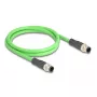 Cavo di rete DeLOCK M12 codifica D 4 poli maschio-maschio PUR (TPU) 1 m