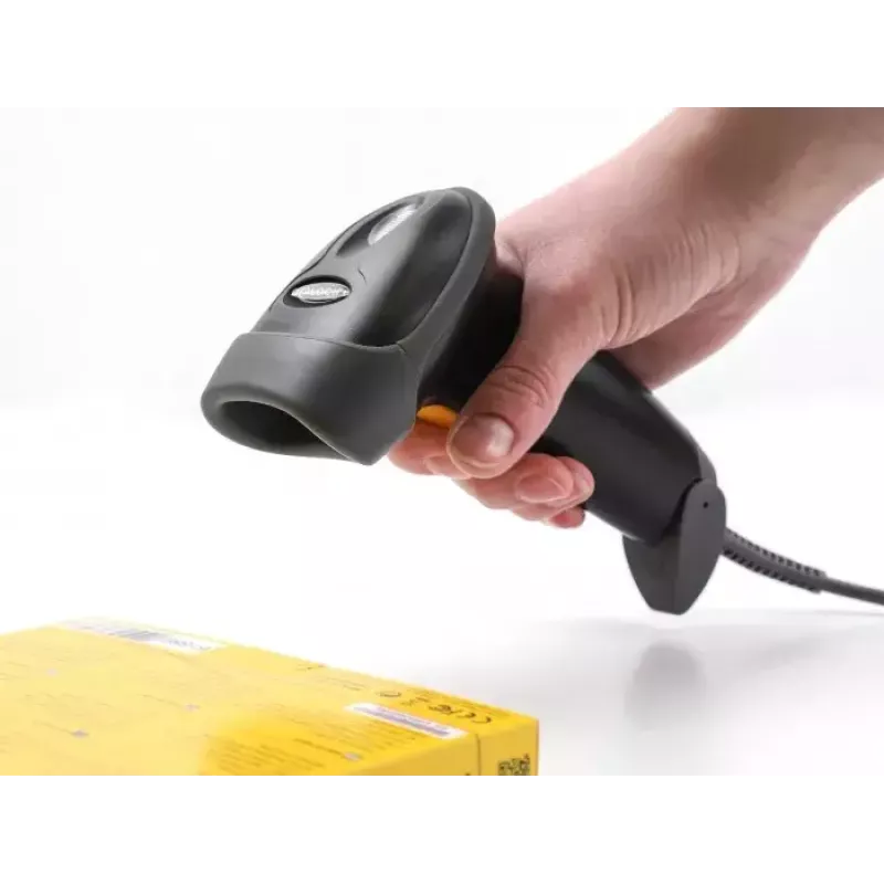 DeLOCK lettore di codici a barre USB 1D laser nero palmare con cavo 2 m
