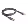 DeLOCK lettore di codici a barre USB 1D laser nero palmare con cavo 2 m