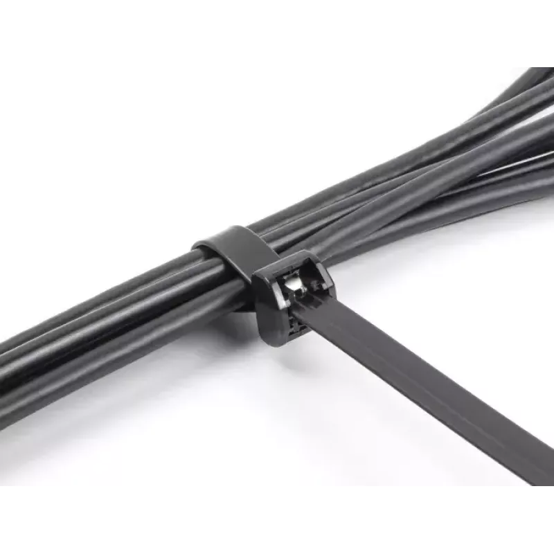 DeLOCK Fascette con linguetta metallica, 203 x 12.7 mm, nero, 10 pz.