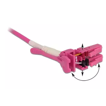 Cavo in fibra ottica DeLOCK 85133 2m LC rosa