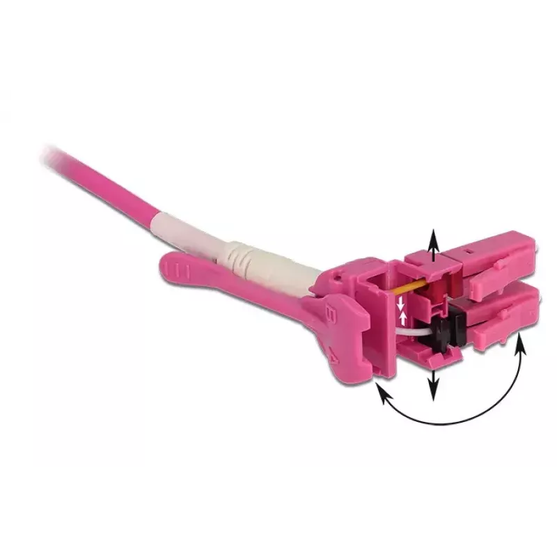 Cavo in fibra ottica DeLOCK 85133 2m LC rosa