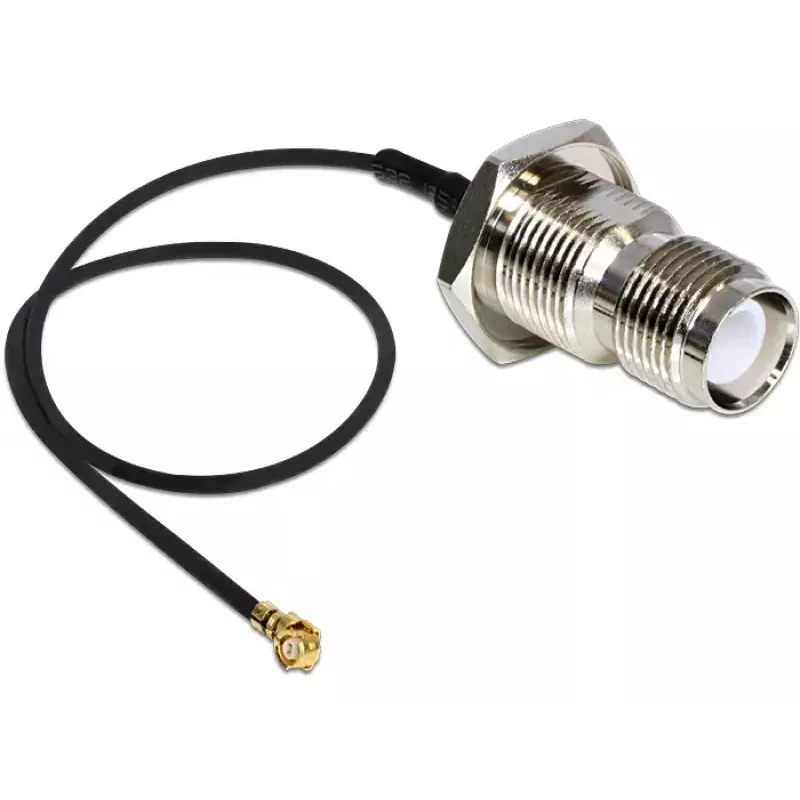 Cavo di segnale DeLOCK 88464 0,2 m nero oro argento