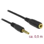 Cavo audio DeLOCK 85700 0,5 m 3,5 mm nero