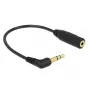 Cavo audio DeLOCK 0,17 m 2,5 mm/3,5 mm nero