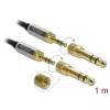 Cavo audio DeLOCK 85785 1 m 3,5 mm nero grigio