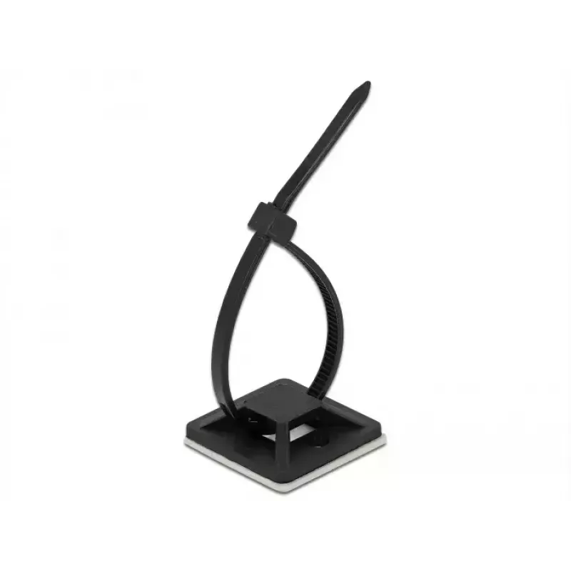 Fissaggio fascette DeLOCK 18674 nero nylon 10 pz.
