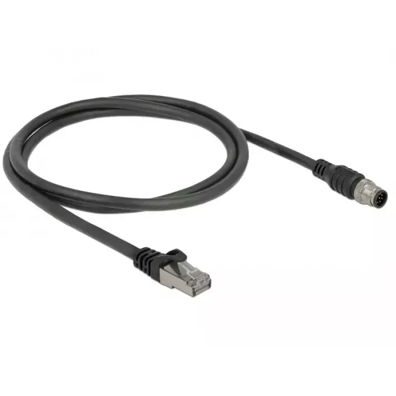 Cavo di rete DeLOCK 84922 RJ-45 M12 Cat5e 1 m nero