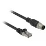 Cavo di rete DeLOCK 84922 RJ-45 M12 Cat5e 1 m nero