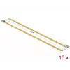 Fascette DeLOCK 18785 acciaio giallo 200 mm 10 pz.