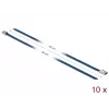 Fascette DeLOCK 18796 acciaio blu 500 mm 10 pz.