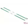 Fascette DeLOCK 18803 acciaio inox verde 400 mm 10 pz.