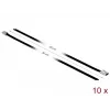 Fascette DeLOCK 18810 acciaio inox nero 10 pz.