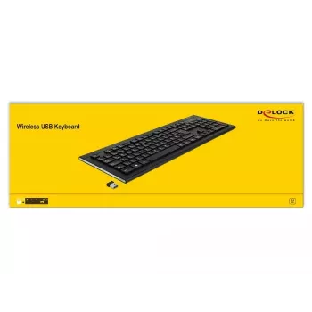 Tastiera DeLOCK 12671 Office RF wireless QWERTZ tedesco nero