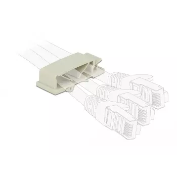 Fermacavi DeLOCK 60186 organizer da pavimento grigio 10 pz.