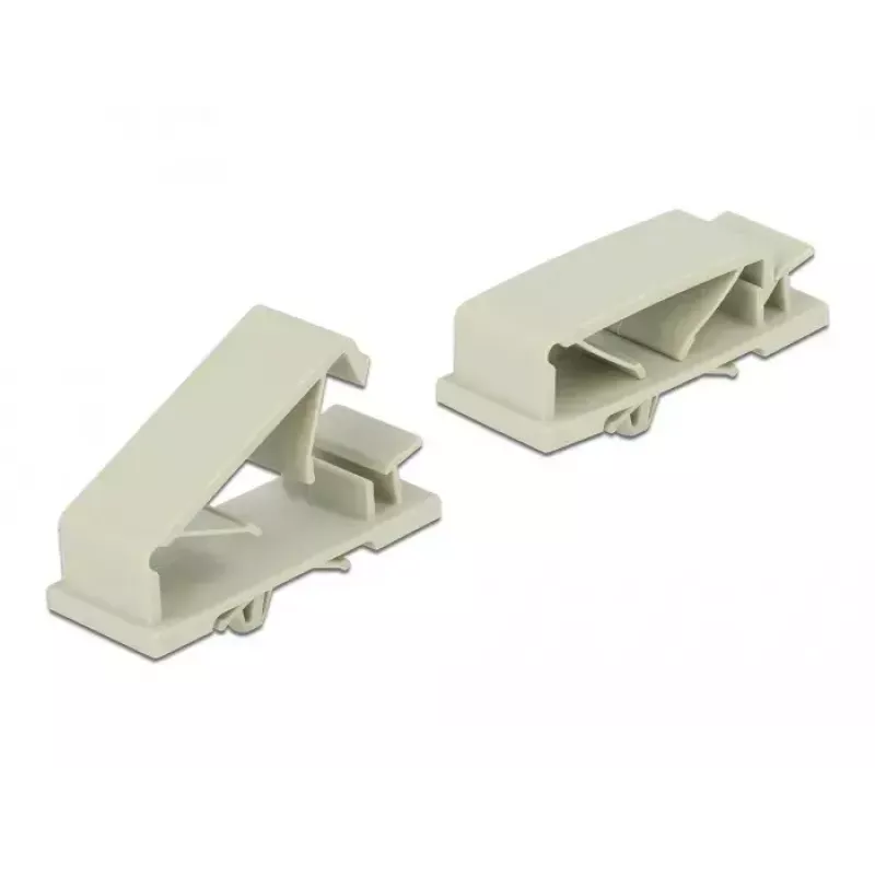 Fermacavi DeLOCK 60186 organizer da pavimento grigio 10 pz.