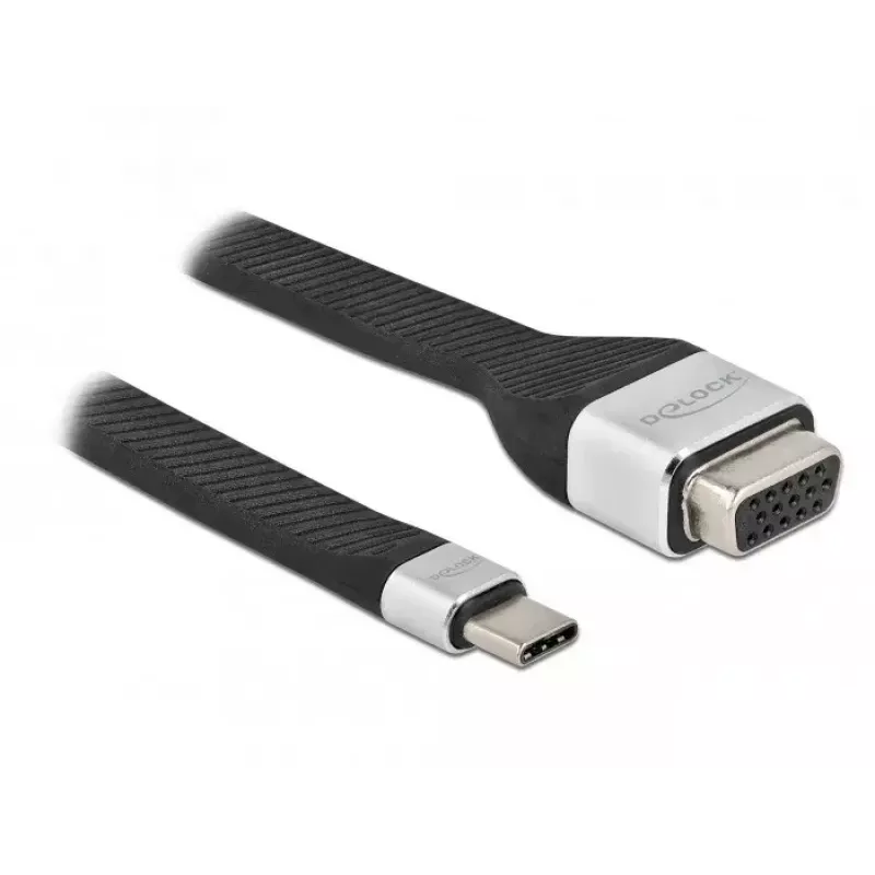 Cavo piatto FPC DeLOCK USB Type-C a VGA 86935