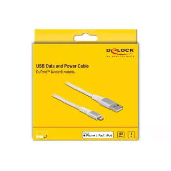 Cavo dati e di ricarica USB DeLOCK per iPhone iPad iPod 3 m Lightning