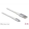 Cavo dati e di ricarica USB DeLOCK per iPhone iPad iPod 3 m Lightning