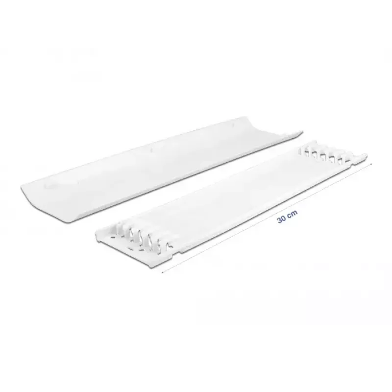 Canalina portacavi DELOCK 20886, polipropilene, bianco, 300×85×10 mm, 2 pz.