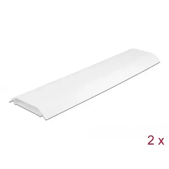 Canalina portacavi DELOCK 20886, polipropilene, bianco, 300×85×10 mm, 2 pz.