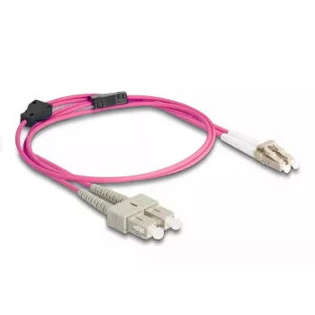 Cavo in fibra ottica DeLOCK LC Duplex a SC Duplex OM4 1 m