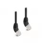 Cavo di rete DeLOCK RJ45 Cat.6A S/FTP 45° verso il basso 0,25 m nero