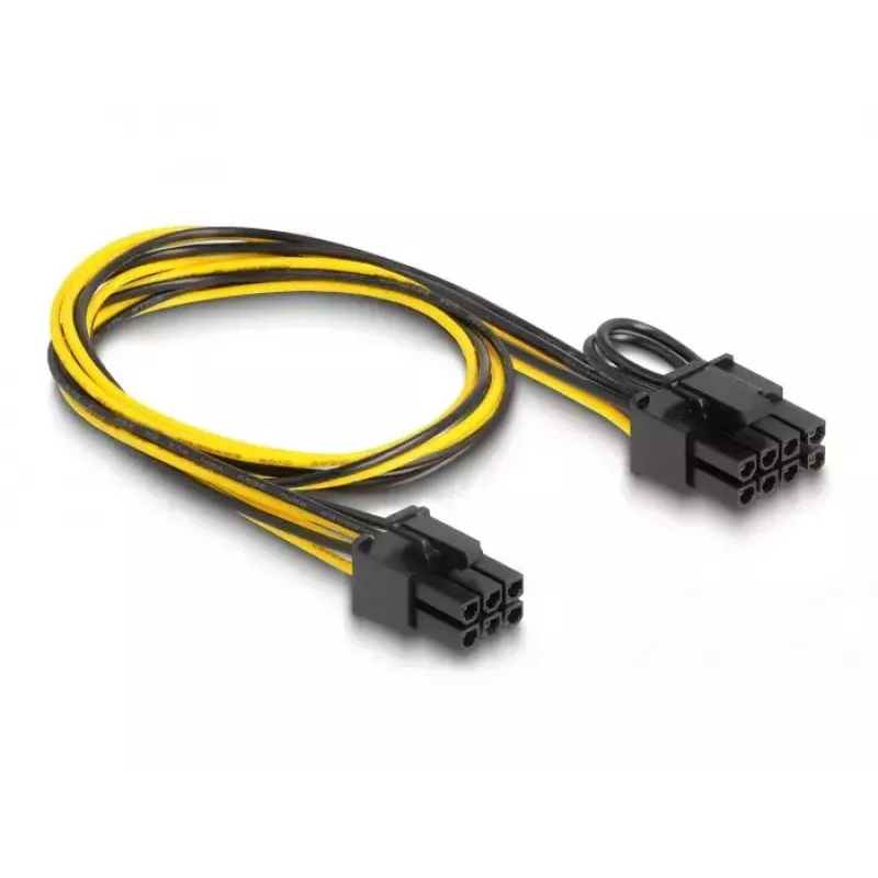 Cavo di alimentazione interno DeLOCK 83004 0,5 m PCI-E 6 pin a 2 x 6+2 pin