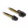 Cavo di alimentazione interno DeLOCK 83004 0,5 m PCI-E 6 pin a 2 x 6+2 pin