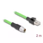 Cavo di rete DeLOCK M12 X-codificato 8 poli maschio a RJ45 maschio PUR TPU 2 m