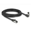 Cavo di rete DeLOCK RJ45 Cat.8.1 90° angolare / dritto 3 m nero