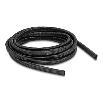 Guaina flessibile ovale in plastica per protezione cavi DELOCK 13,6 x 6,3 mm, 5 m, nero