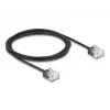 Cavo di rete DeLOCK RJ45 Cat.6 UTP ultra sottile 2 m nero