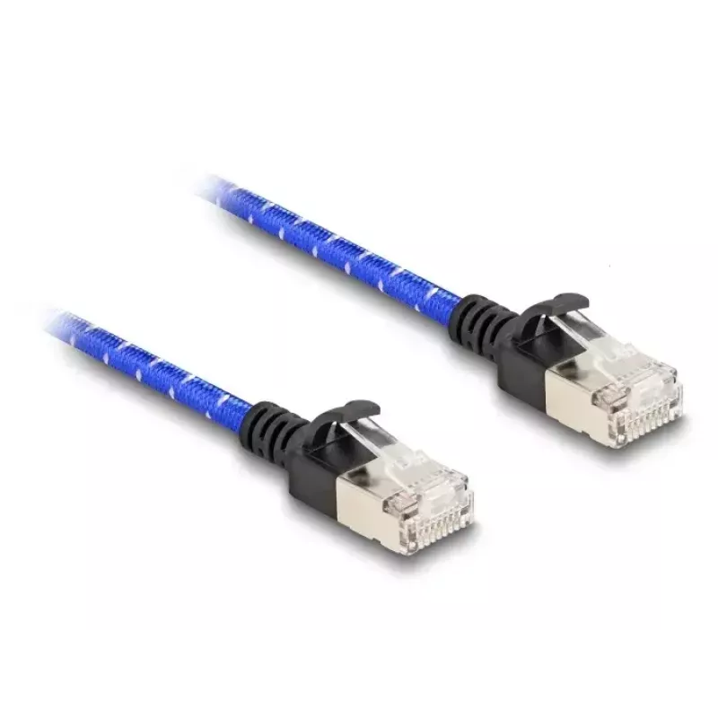 Cavo di rete DeLOCK RJ45 Cat.6A 1 m blu
