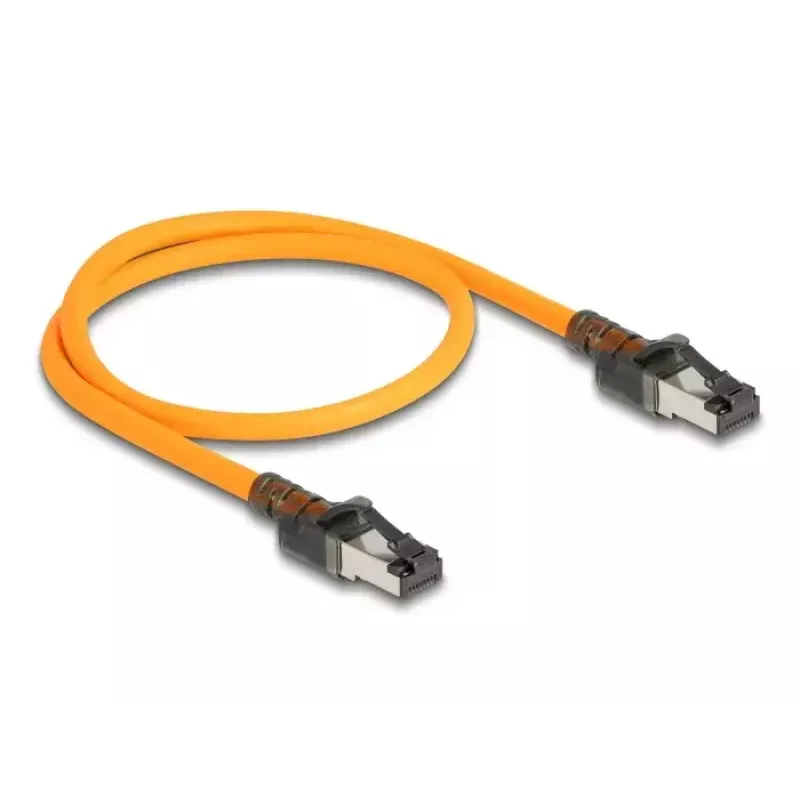 Cavo di rete DeLOCK RJ45 Self Tracing Cat.6A 1 m arancione